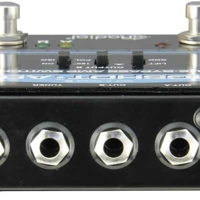 Radial Bigshot ABY True Bypass Switcher Bundle with Pig Hog 10ft Microphone Cable and Liquid Audio Instrument Polishing Cloth - ABY Pedal, Amp Switcher Pedal image 3