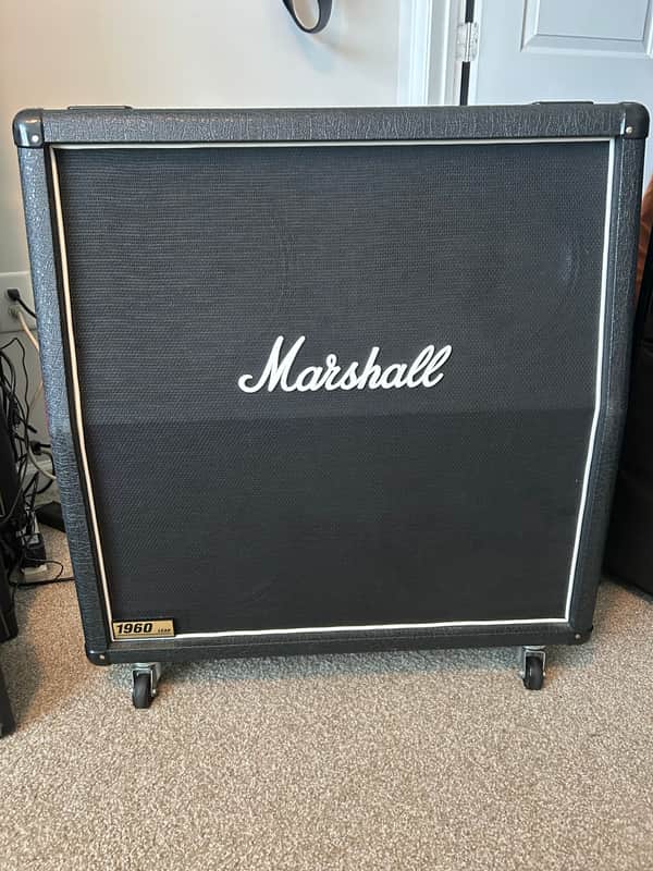 Marshall 1960A Lead 300-Watt 4x12" Angled Guitar Speaker Cabinet 1998 - Present - Black image 1