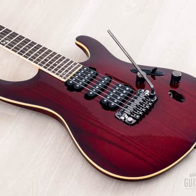 2010 Ibanez Prestige SV5470A HSH Crimson Wine w/ Case image 10