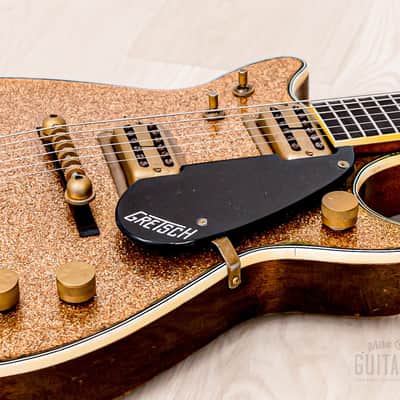 1962 Gretsch Champagne Sparkle Jet Double Cutaway 6129T w/ Burns Vibrato, Case image 6