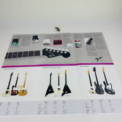 Fender "Still the Leader" Contemporary Foldout Poster 1985 image 4