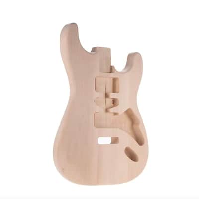 Basswood Unfinished Strat Style Guitar Body image 3