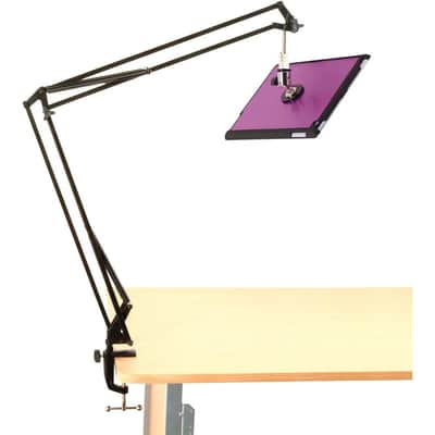 On-Stage MBS5000 Desk-Mounted Broadcast Microphone Boom Arm and Microphone Pop Filter image 2