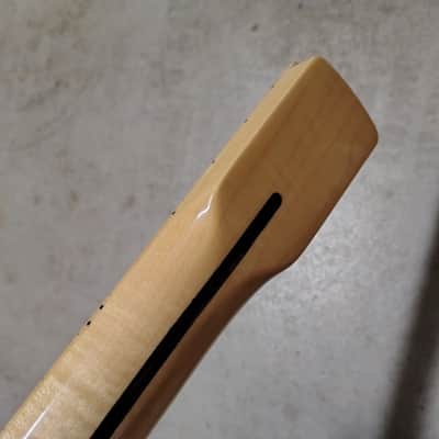 Maple Strat Neck fits fender Stratocaster body 22 frets Modern Gloss image 10