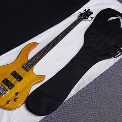 DEAN Edge 1 4-string BASS guitar NEW Amber w/ GIG BAG - Chrome Hardware image 1