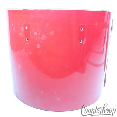 Ludwig 12x15" Concert Tom 3Ply Drum Shell Red Cortex Wrap Vintage 70s Blue/Olive image 4