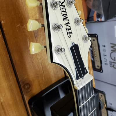 Hamer USA Vector  V shape in White with case and C.O.A. ebony fingerboard, near mint image 11