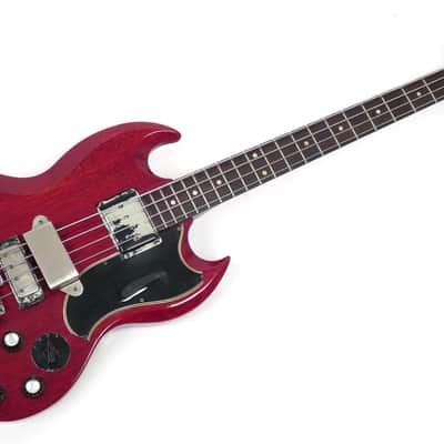 1961 Gibson EB-3 - Cherry Finish - First Year Example - Original Black Pebble Case image 14