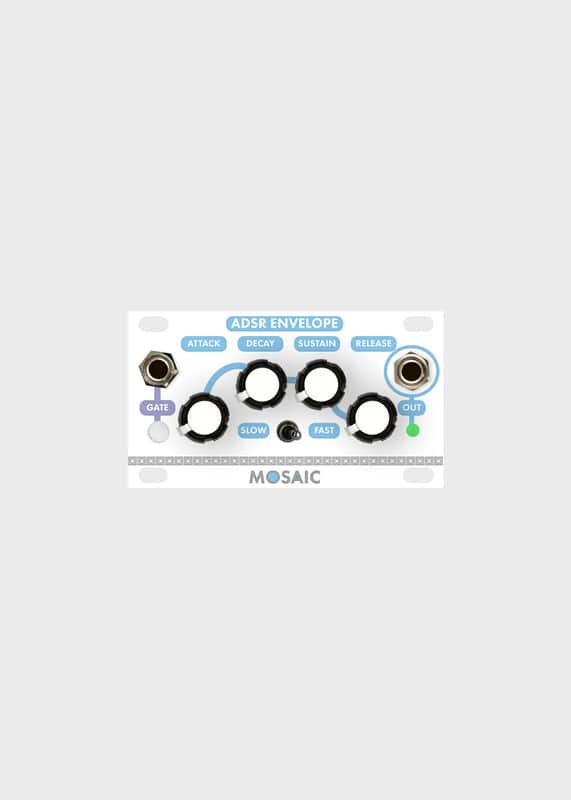 Mosaic ADSR White 1U Intellijel Envelope Generator Eurorack Module image 1