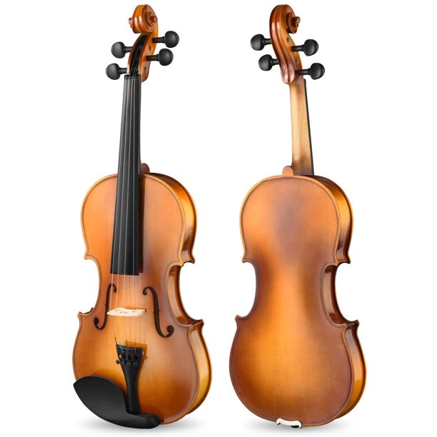 OEM 4/4 Violin Set Full Size Fiddle for Adults Solid Wood with Two Bows photo 3
