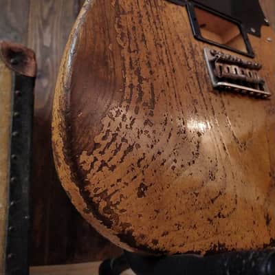 #202625 :: Baldman's Relic Telecaster H/H Custom set in Heavy Relic Butterscotch Blonde nitro finish :: Aged Roadworn image 9