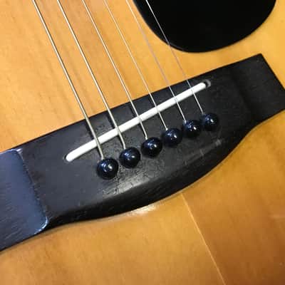 Yamaha FG-345 acoustic dreadnought guitar 1970s made in Taiwan with vintage hard case image 6