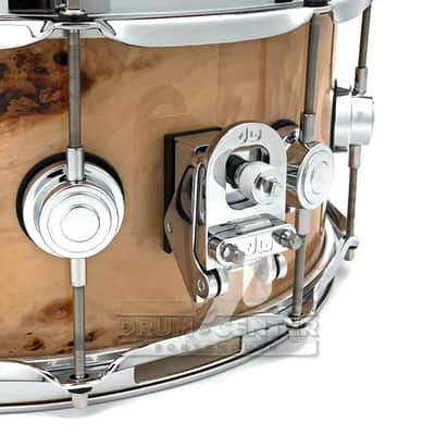 DW Collectors Birch Snare Drum 14x6.5 Exotic Mapa Burl image 2