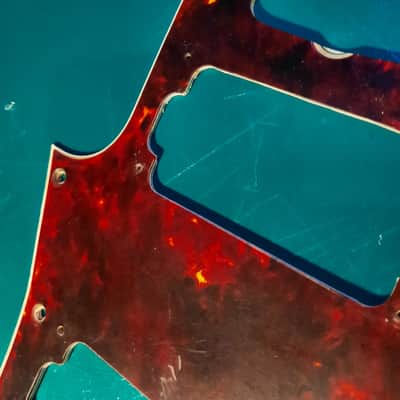 Spitfire Jaguar Pickguard (Custom Humbucker Spec, MiJ Fit) Celluloid Tortoise image 3