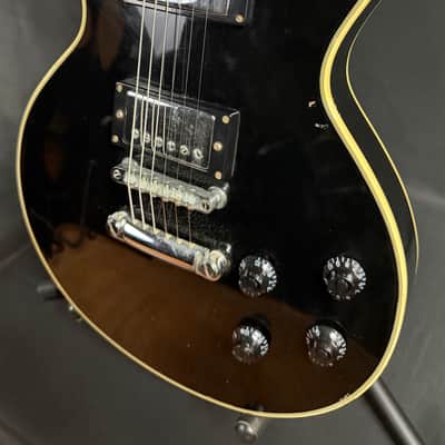 Vintage 1970's Avila LP Custom-Style Electric Guitar Gloss Black MIJ image 7