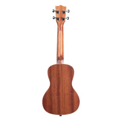 Kala High-Gloss Finish Mahogany Concert Right-Handed 4-String Ukulele with Rosewood Fingerboard, Aquila Super Nylgut Strings, and Cream Binding image 4
