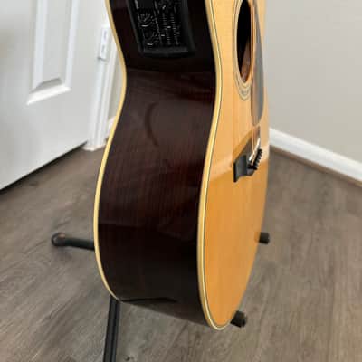 Yamaha  LJX6CA Natural wood jumbo electric acoustic guitar with Case image 3
