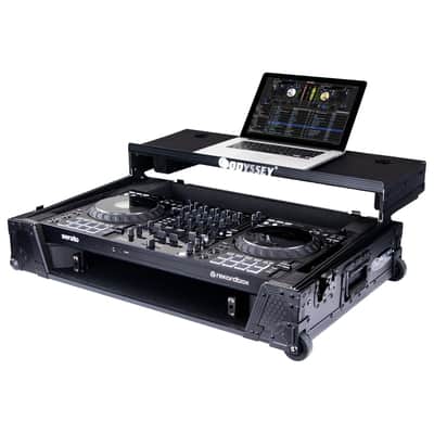 Odyssey 810GSFLX101UM2 I-Board 1U Flight Case with Glide Style Laptop Platform and Wheels for Pioneer DJ DDJ-FLX10 image 1