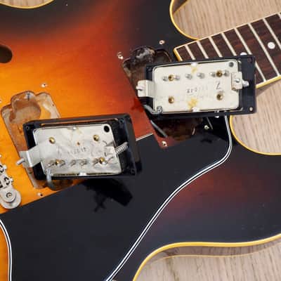 1981 Greco Super Real SA1200 Vintage Long Guard Lacquer 335 w/ Dry Z PAFs & Case, Japan image 16
