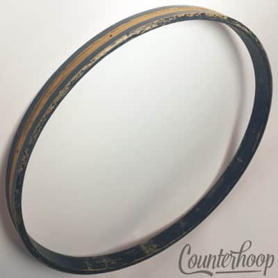 *Gretsch 14" 3-Ply Maple Wood Hoop/Rim Snare/Tom Drum Batter Vintage 40s Black* image 1