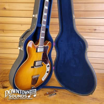 1964 Epiphone Al Caiola Custom Hollow Body Electric Guitar with Hard Case - Shaded Sunburst, Duncan Antiquities, 6lbs 11oz image 15