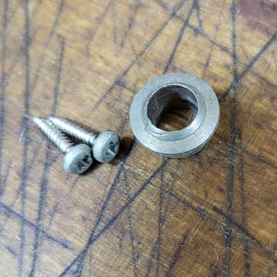 Vintage RARE 1966 Vox Super Lynx 3x3 Individual Treble Side Guitar Tuner plus Tuner Grommet and Original Installation Screws Luthier Parts #1 image 5