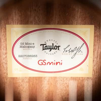 Taylor GS Mini-e Mahogany Acoustic/Electric Guitar with GS Mini Hard Bag image 15