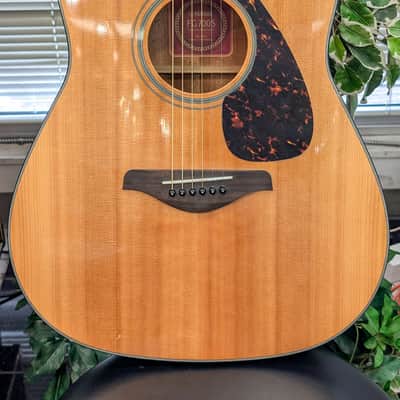 Yamaha FG700S Folk Acoustic Guitar 2010s - Natural image 2