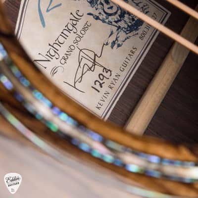 Kevin Ryan "Elderwood" Nightingale Grand Soloist - Sitka Spruce & Indian Rosewood #1293 image 18