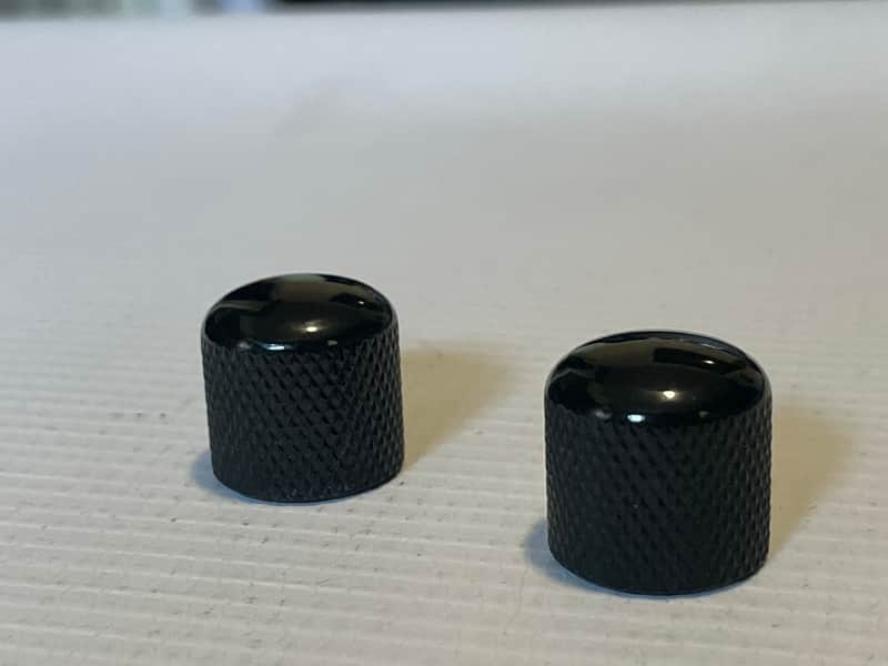 2000's Korean Era Ibanez S520EX S & RG Series Black Factory Metal Push On Style Knob Set image 1