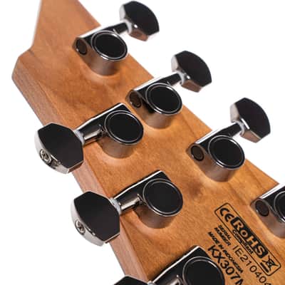 Cort KX Series Multi-Scale 7-String Electric Guitar - Open Pore Black image 5