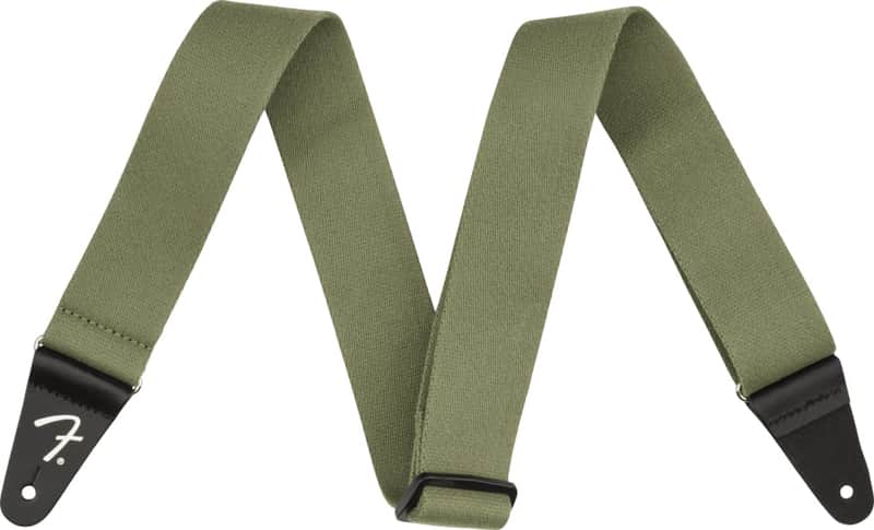 Genuine Fender Supersoft 2" Wide Guitar Strap - Olive - 099-0642-098 image 1