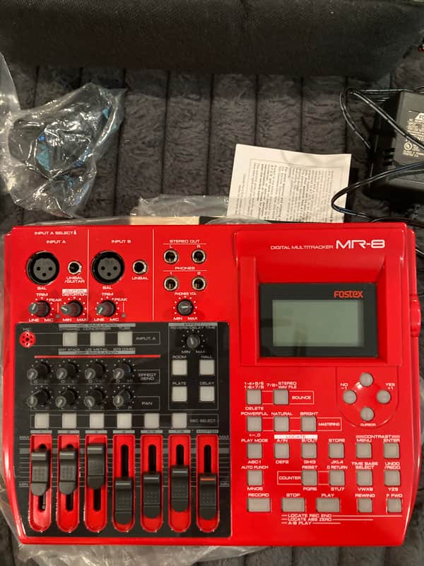 Fostex MR-8 Digital 8-Track Recorder 2000s - Red image 1