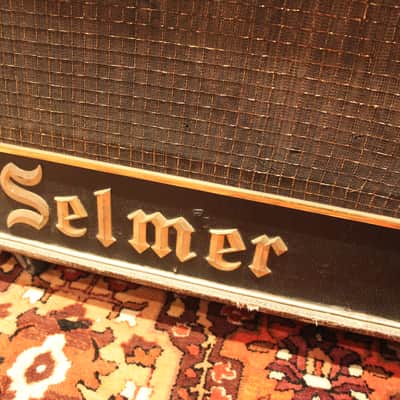 Vintage 1963 Selmer Zodiac Twin Thirty Truvoice Croc Skin Amplifier w/ Pedal image 2