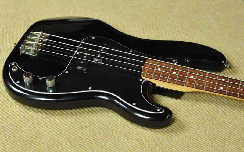 1983 Fender Japan Squier SQ Precision Bass - Black | Reverb