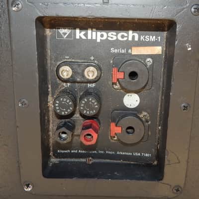 Klipsch KSM-1 vintage 15" 2 way floor monotors with phenolic diaphragms image 5
