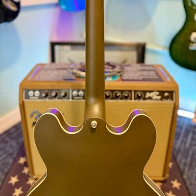 Epiphone Casino Semi Hollowbody Electric, Satin Olive Drab - Pre Owned image 8