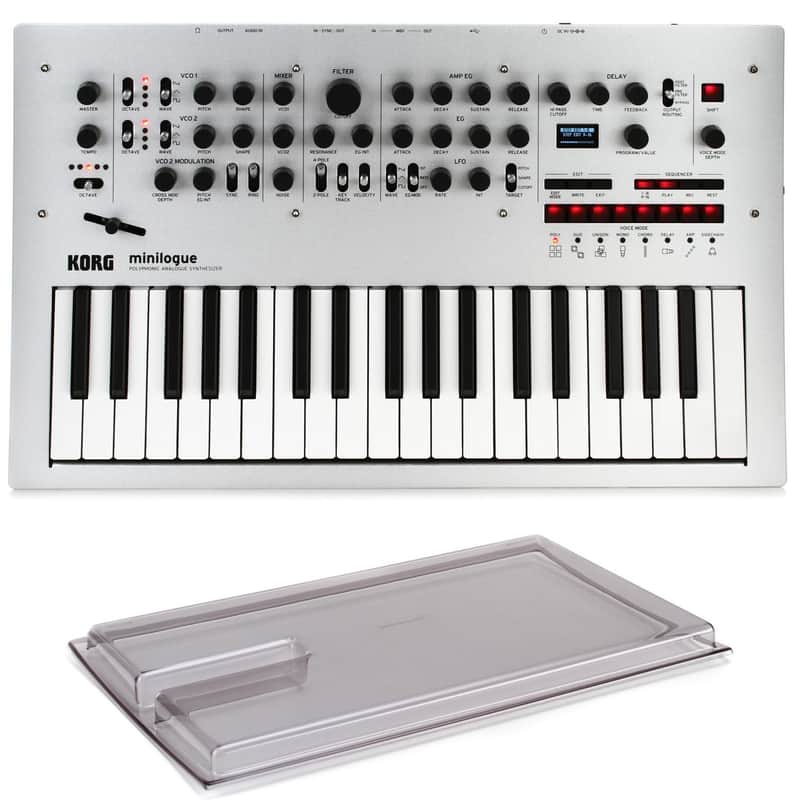 Korg minilogue 4-voice Analog Synthesizer with Decksaver Cover image 1