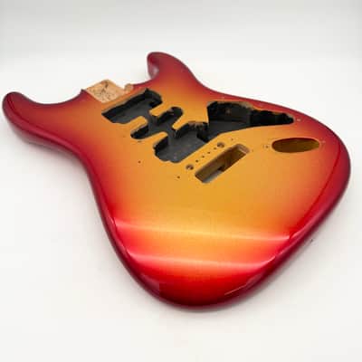 Warmoth Stratocaster Body Alder Sparkle Burst bb545 image 3