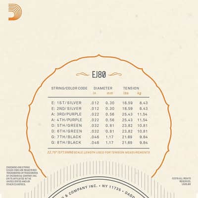 D'Addario Octave Mandolin Strings Phosphor Bronze Medium Loop End image 3