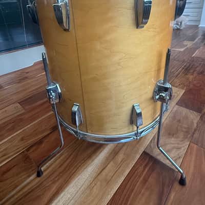 Vintage Ludwig 3ply 16x16 Thermogloss Floor Tom 60's Keystone Badge! image 3