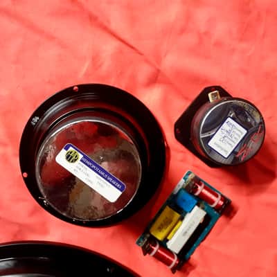 15" 3 WAY UPGRADE REPLACEMENT KIT ALUMINUM BULLET TEEETER 6.5 MIDRANGE AND 12DB CROSSOVER! MONSTER S image 3