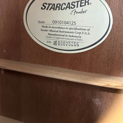 Fender Dreadnaught Acoustic 0910104125 Starcaster 2000’s - Gloss image 1