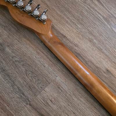 Big River “Moses” T-Style • Aged Fiesta Red Nitro • Roasted Maple/Rosewood Neck • A5 Vintage Style P/U’s image 16
