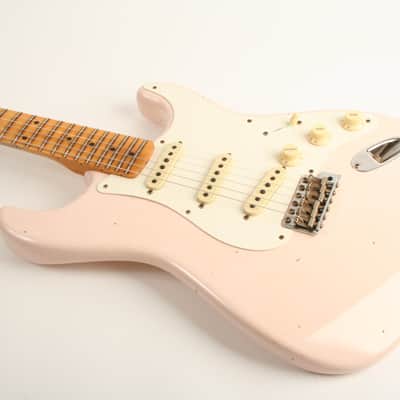Fender Custom Shop 1956 Stratocaster Journeyman Relic Faded Aged Shell Pink CZ580311 image 11