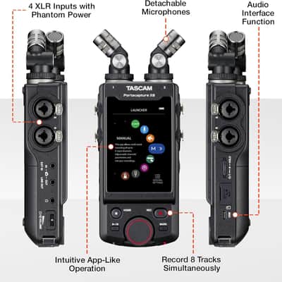 Tascam Portacapture X8 High Resolution Portable Recorder image 2