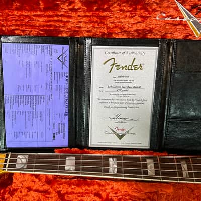 Fender Custom Shop Limited Edition Heavy Relic Custom Jazz Electric Bass USED - Aged Natural image 8