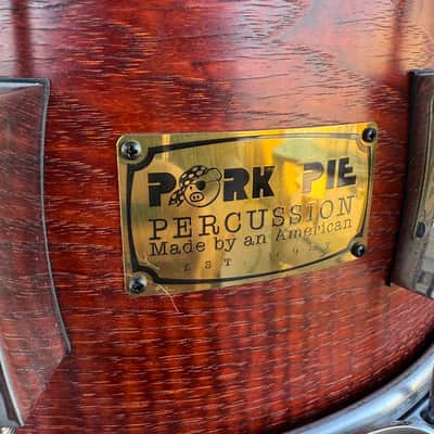 ~WOW!~ Pork Pie USA Custom 6.5x14 Quilted Hickory Snare Drum (Rm 4) image 2
