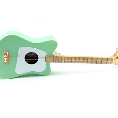 Loog Mini Acoustic 3-String Kids Beginner Guitar Mint Surf Green Educational image 1