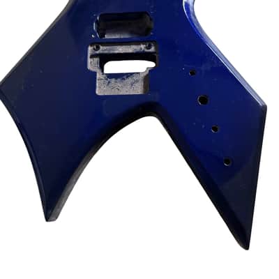 Blue HH Warlock Style Guitar Basswood Body image 1